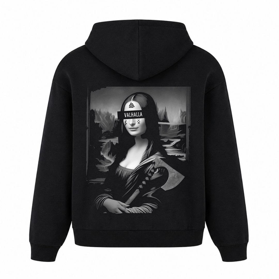 Mona Valhalla - Premium Hoodie Unisex Oversized Hoodie - Schwarz