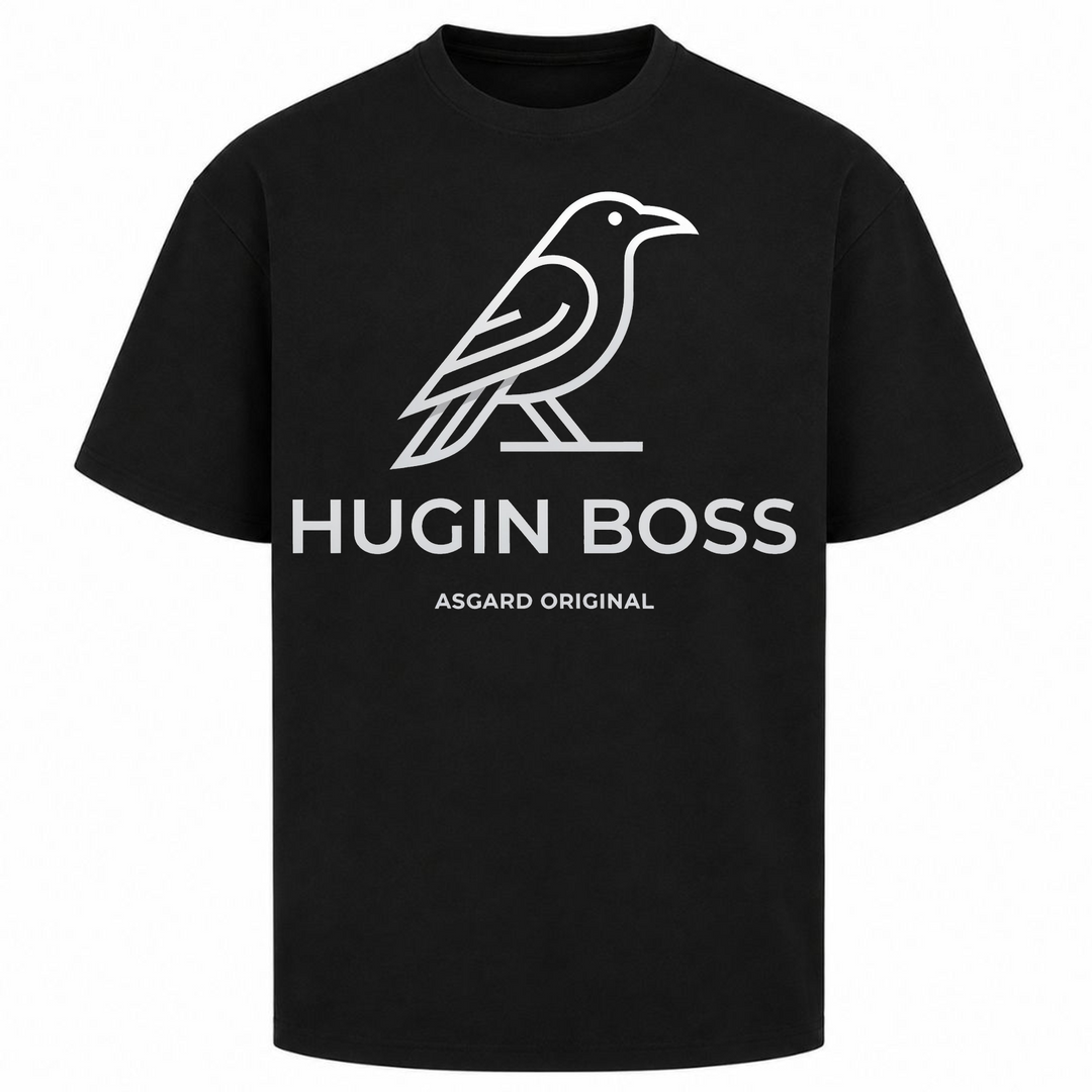 Hugin Boss - Oversized Shirt - Schwarz
