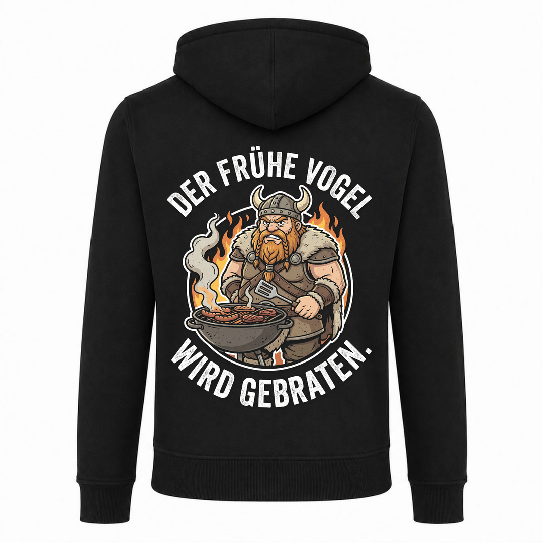 Der frühe Vogel - Premium Hoodie Unisex Heavy Zip Hoody - schwarz