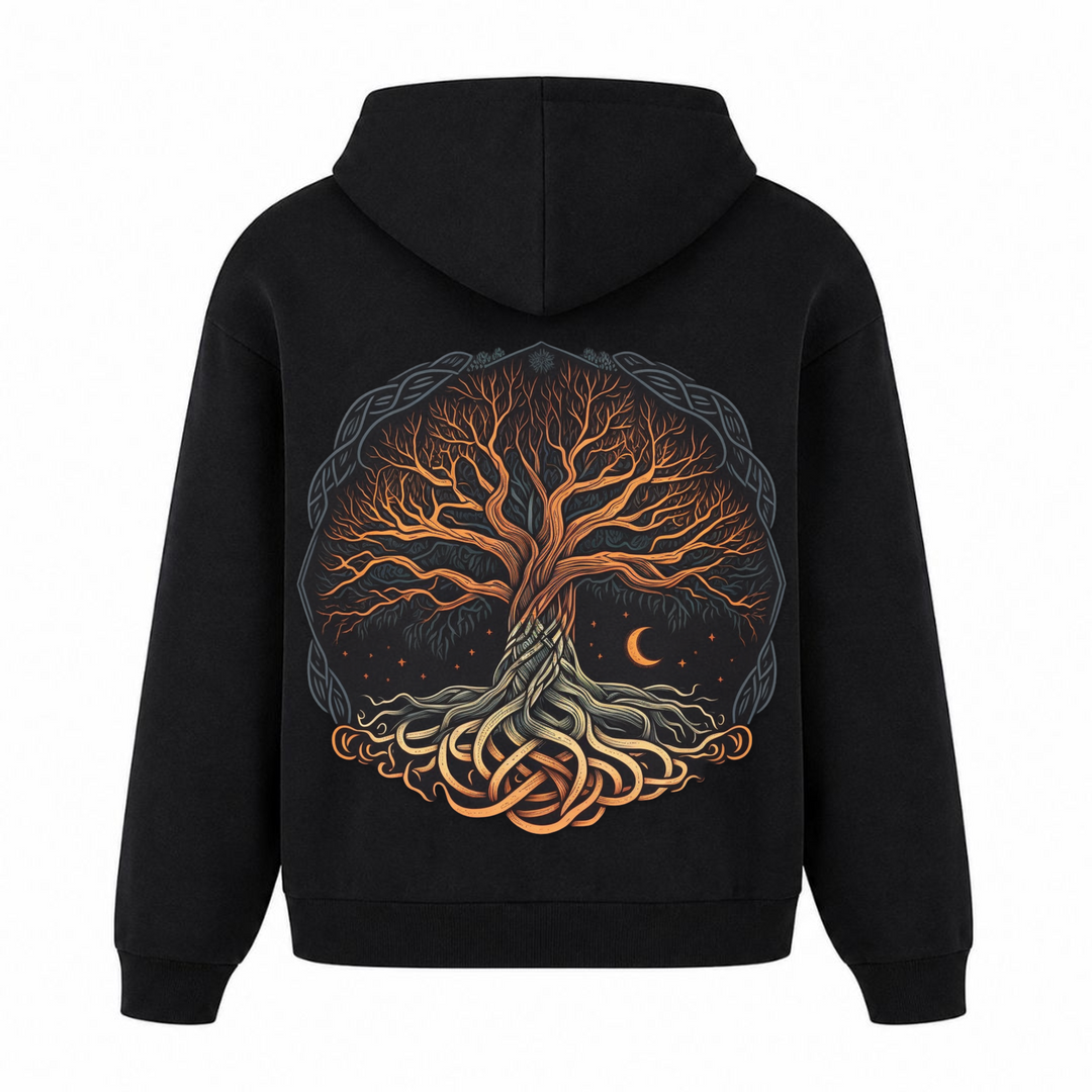 Yggdrasil - Premium Hoodie Unisex Oversized Hoodie - Schwarz