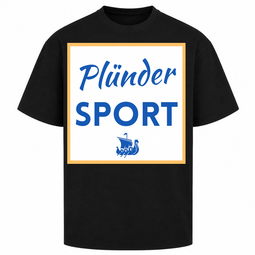 Plündersport - Oversized Shirt - Schwarz