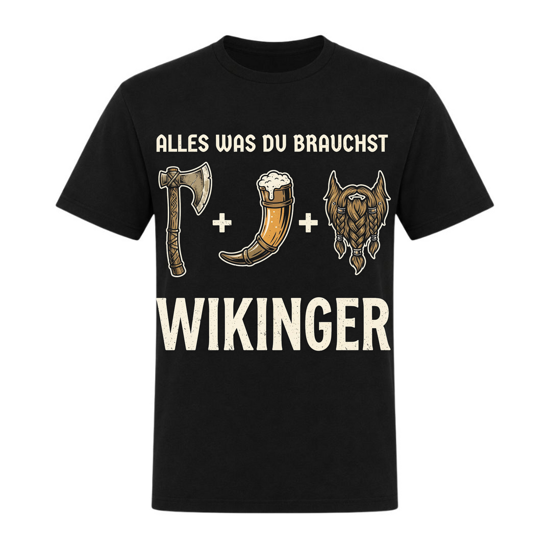 Alles was du brauchst - Unisex T-Shirt - schwarz