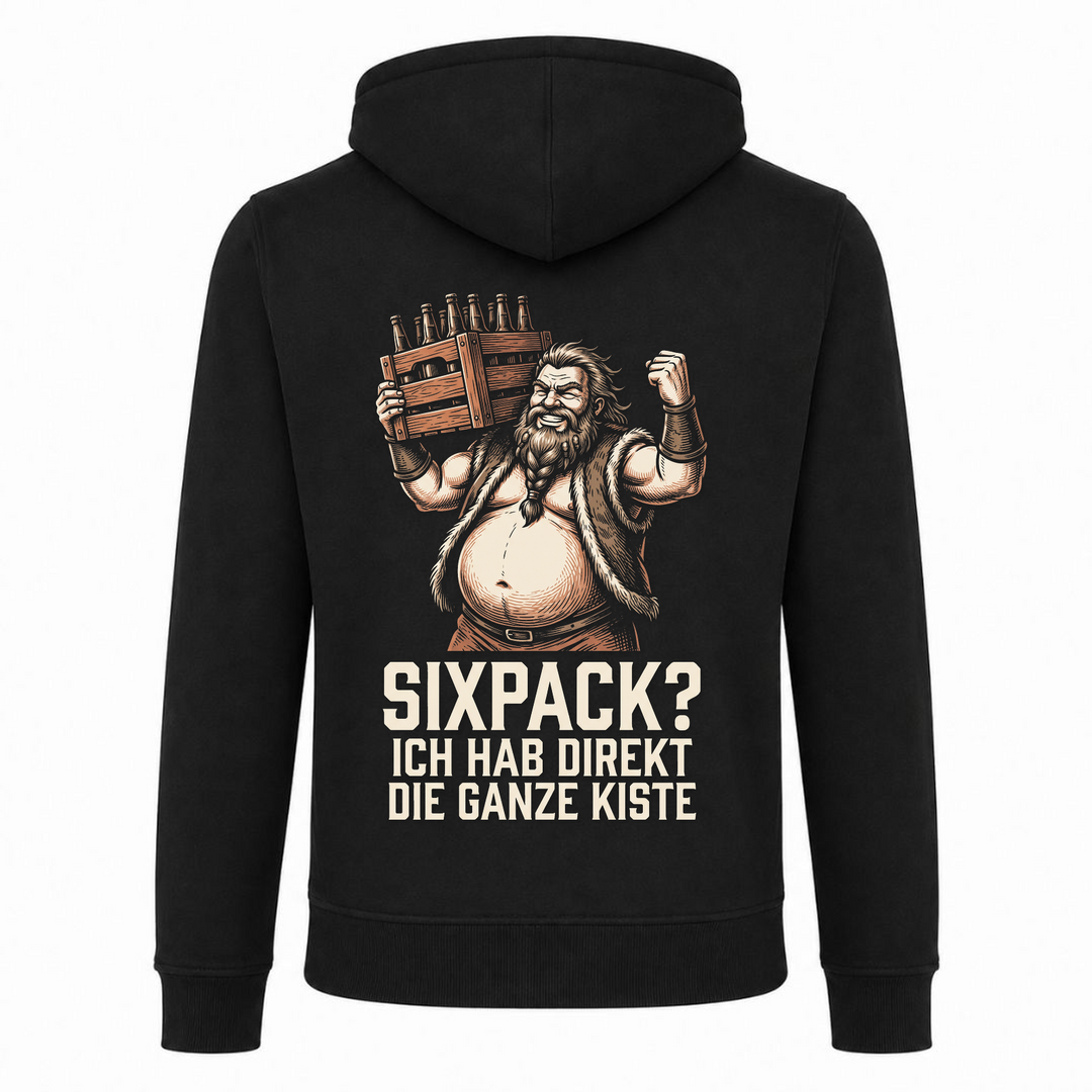 Sixpack? - Premium Zipper - schwarz - Rueckseite