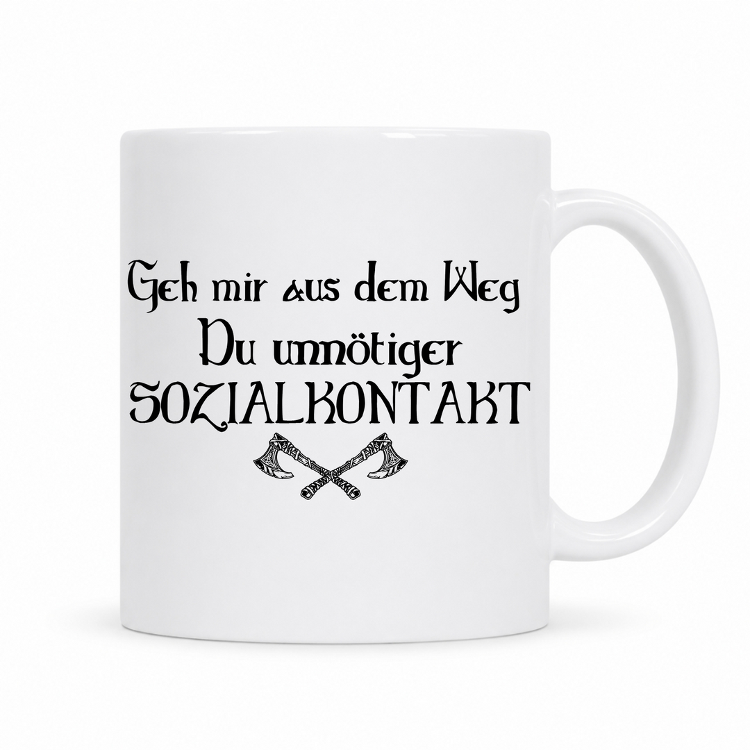 Geh mir aus dem Weg - Keramiktasse - weiß