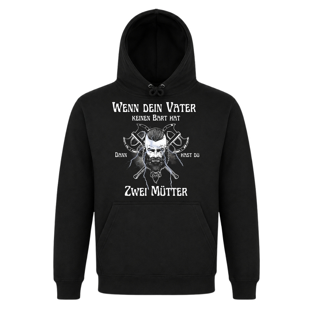 Wenn dein Vater keinen Bart hat - Premium Hoodie Unisex - Black