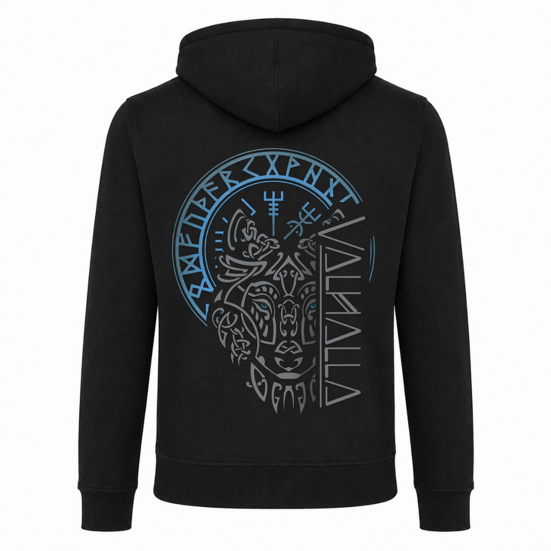 Wolf Ragnarok - Premium Hoodie Unisex Heavy Zip Hoody - schwarz