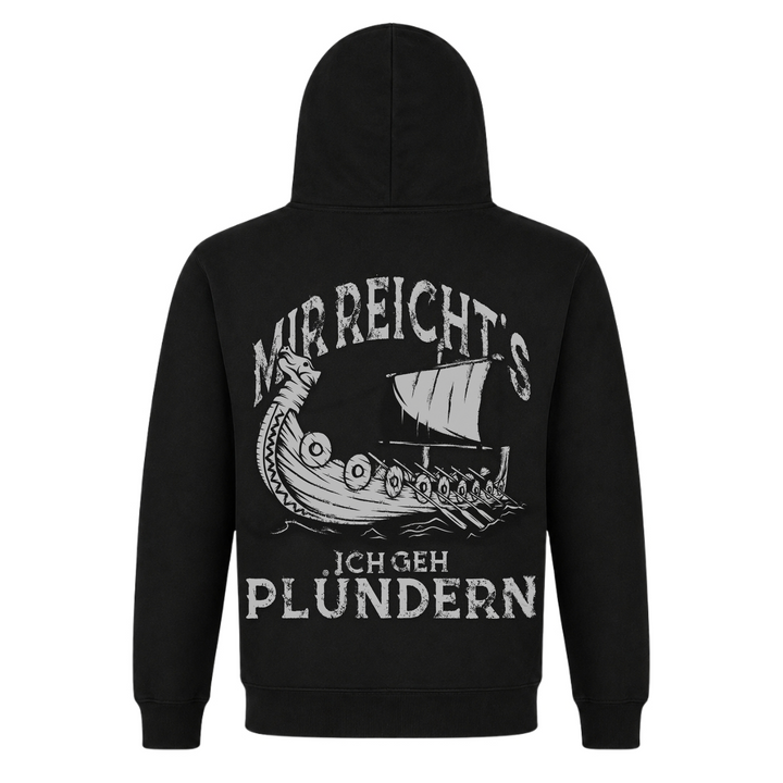 Ich geh plündern - Premium Hoodie Unisex - Black