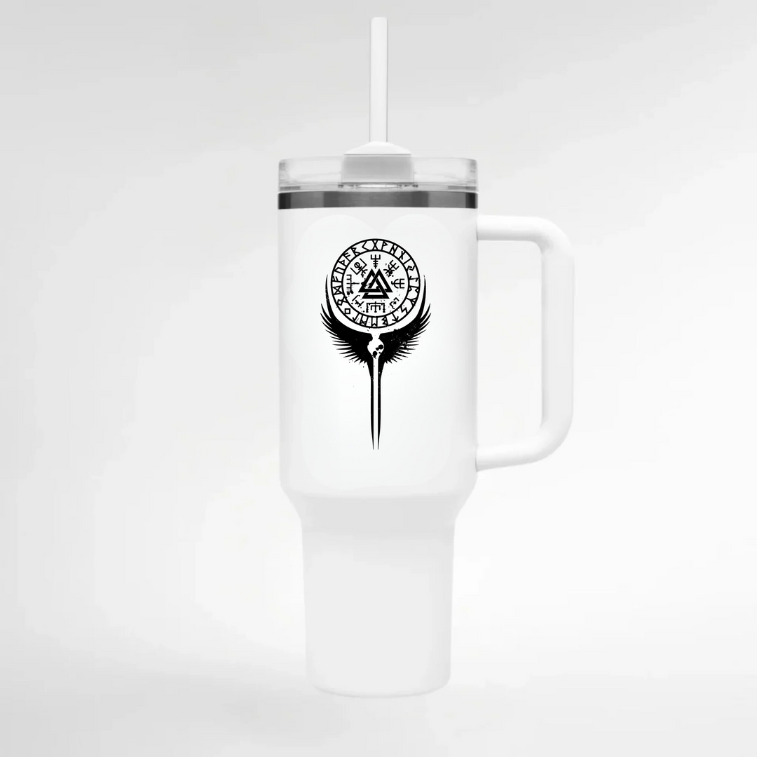 Walküre Flügel - Keramiktasse THERMO CUP - WEIß - Weiß