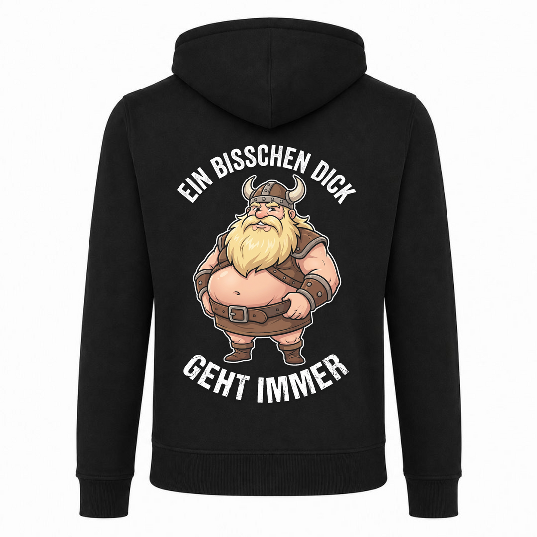 Ein bisschen dick - Premium Hoodie Unisex Heavy Zip Hoody - schwarz