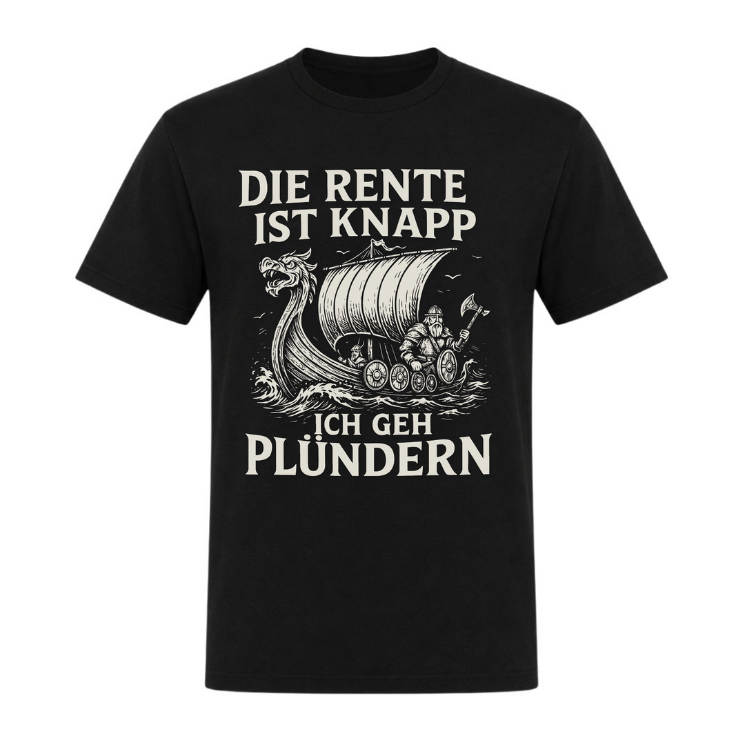 Die Rente ist knapp - Unisex T-Shirt - schwarz