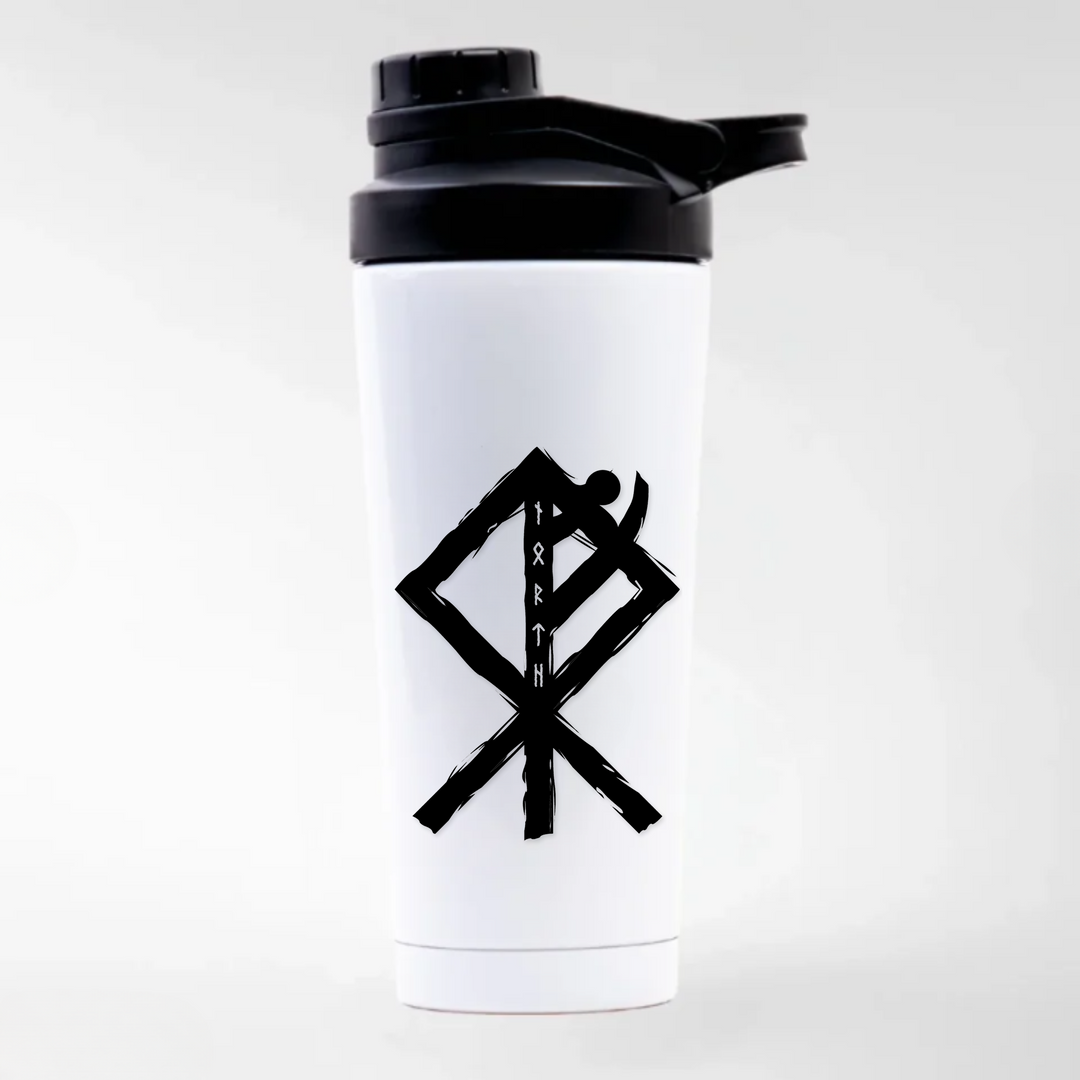 Fenrir - Keramiktasse EDELSTAHL SHAKER - weiß mit Sublimationsdruck - Weiß