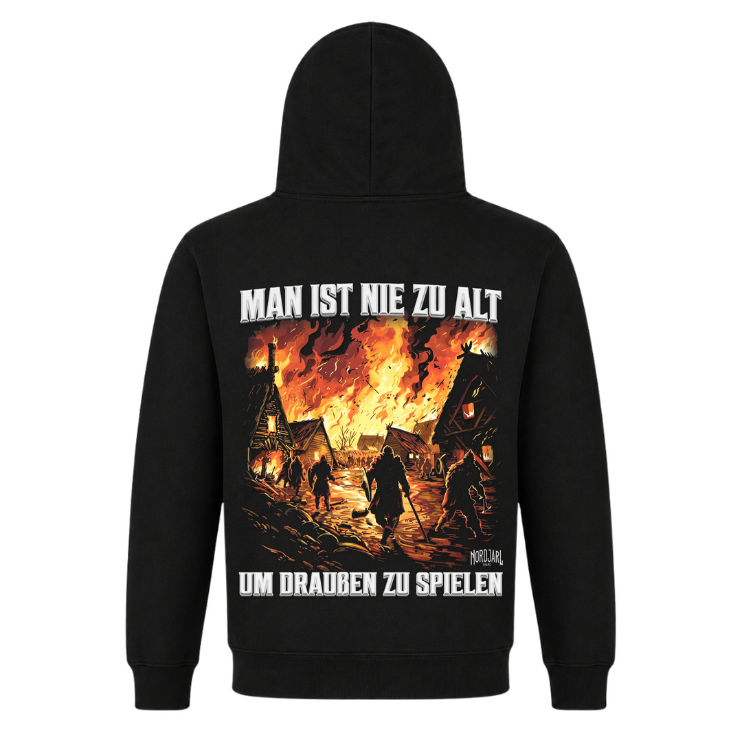 Man ist nie zu alt - Premium Hoodie Unisex - Black
