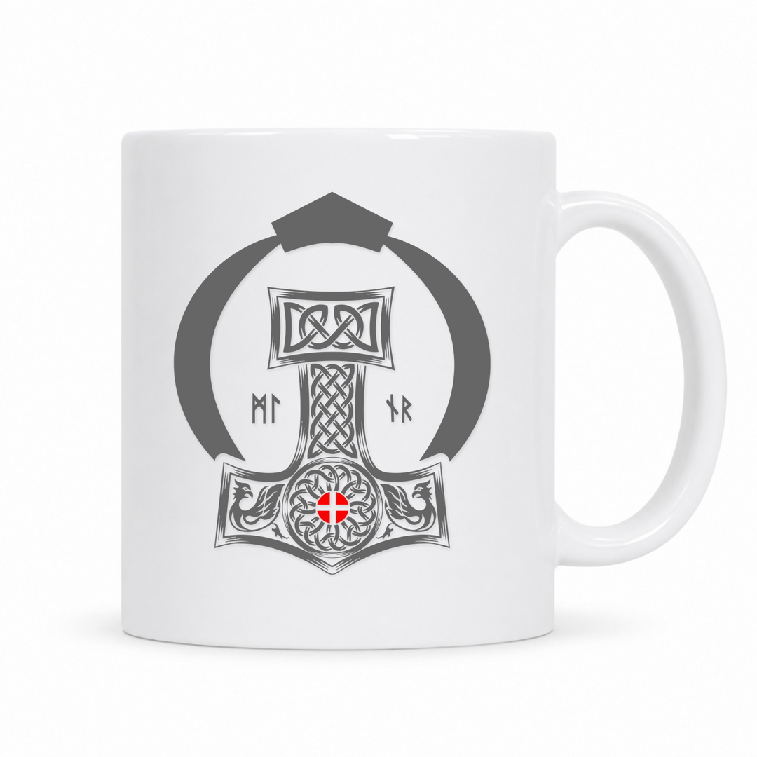 Mjölnir - Keramiktasse - weiß