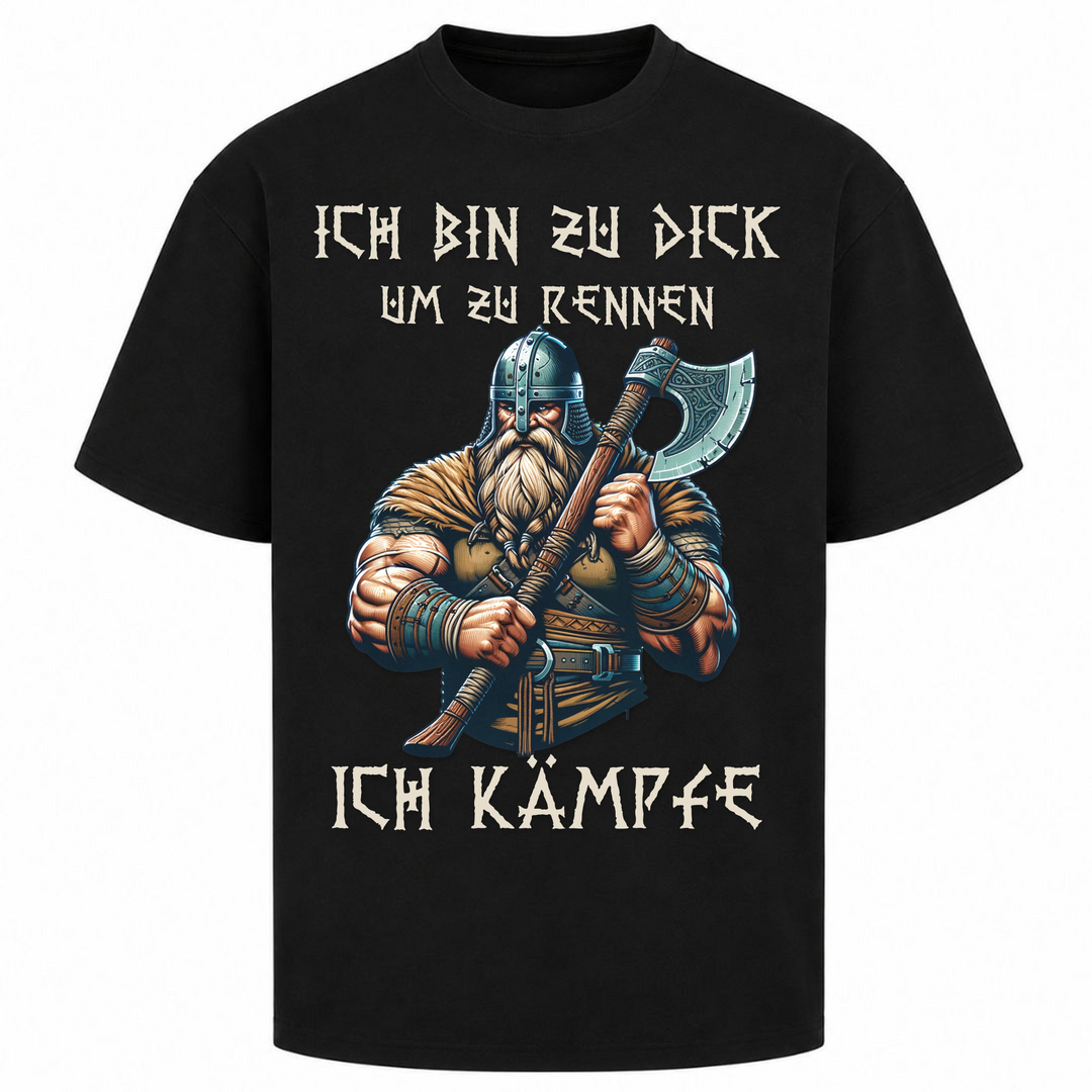Ich kämpfe - Oversized Shirt - Schwarz