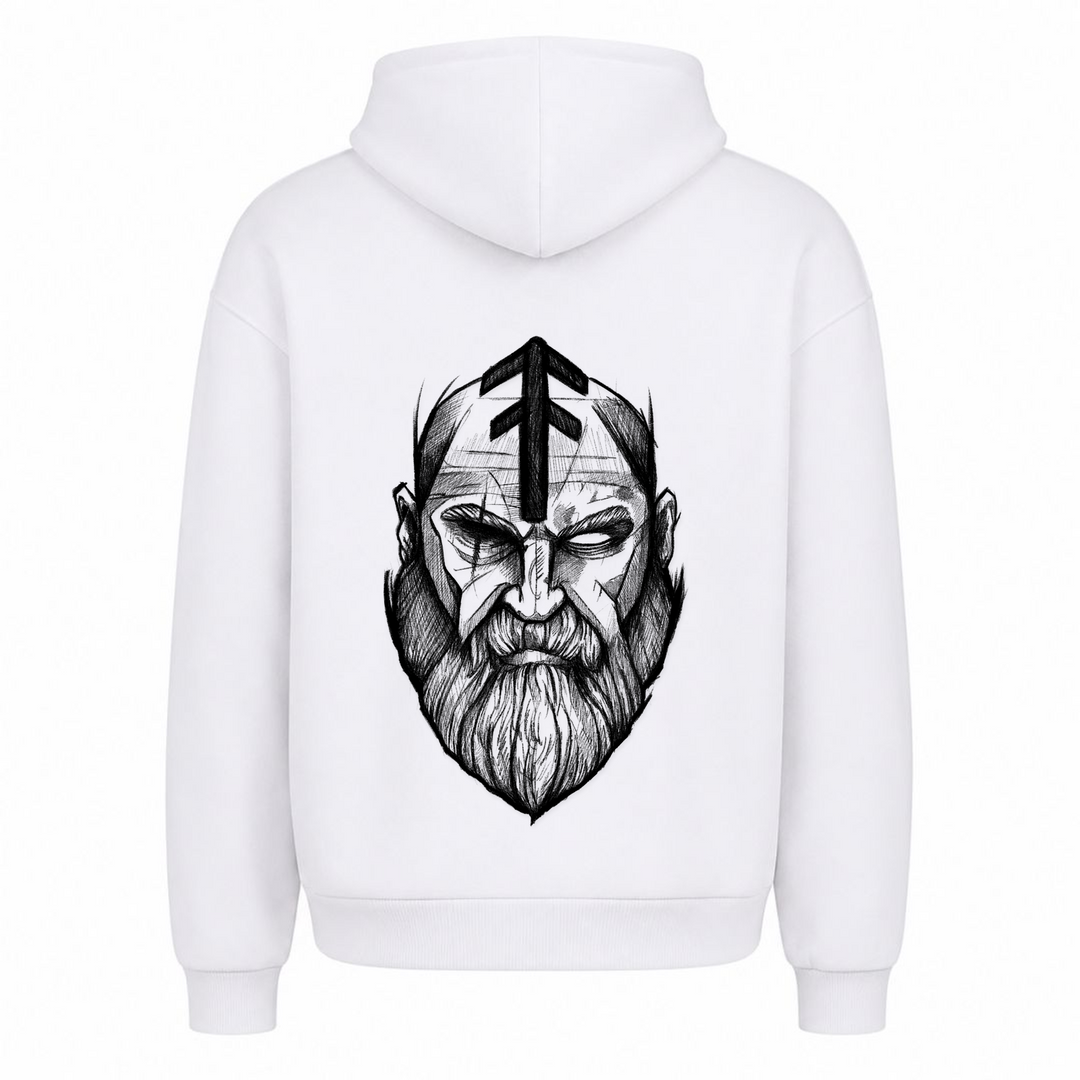 Odin - Premium Hoodie Unisex Oversized Hoodie - Weiß