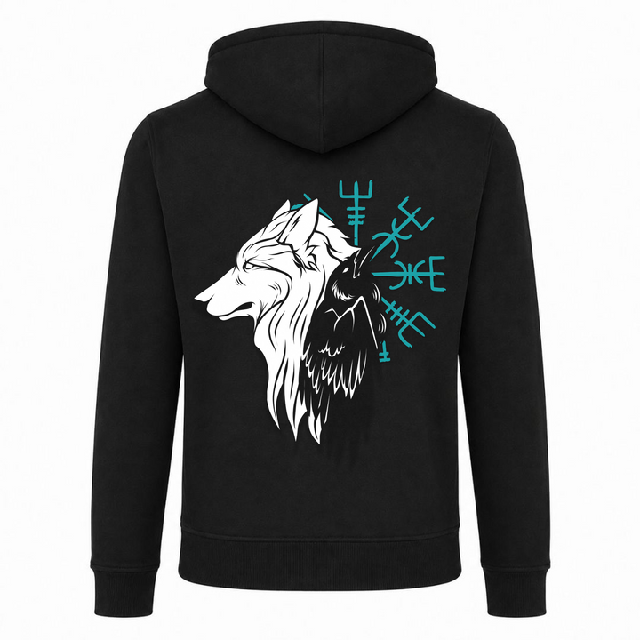 Wolf Rabe - Premium Hoodie Unisex Heavy Zip Hoody - schwarz