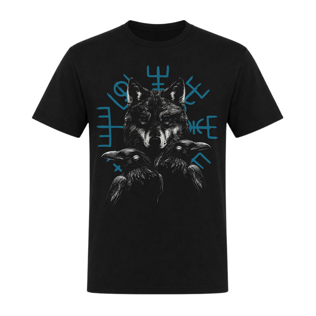 Wolf Raben - Unisex T-Shirt - schwarz