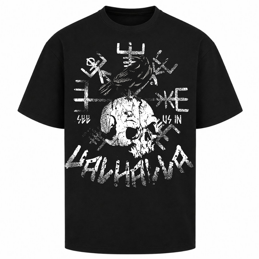 See us in Valhalla - Oversized Shirt - Schwarz
