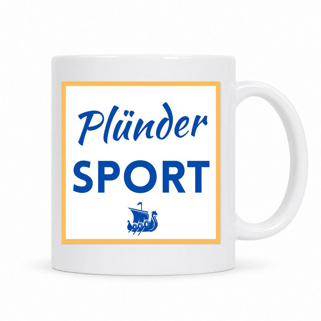 Plünder Sport - Keramiktasse - weiß