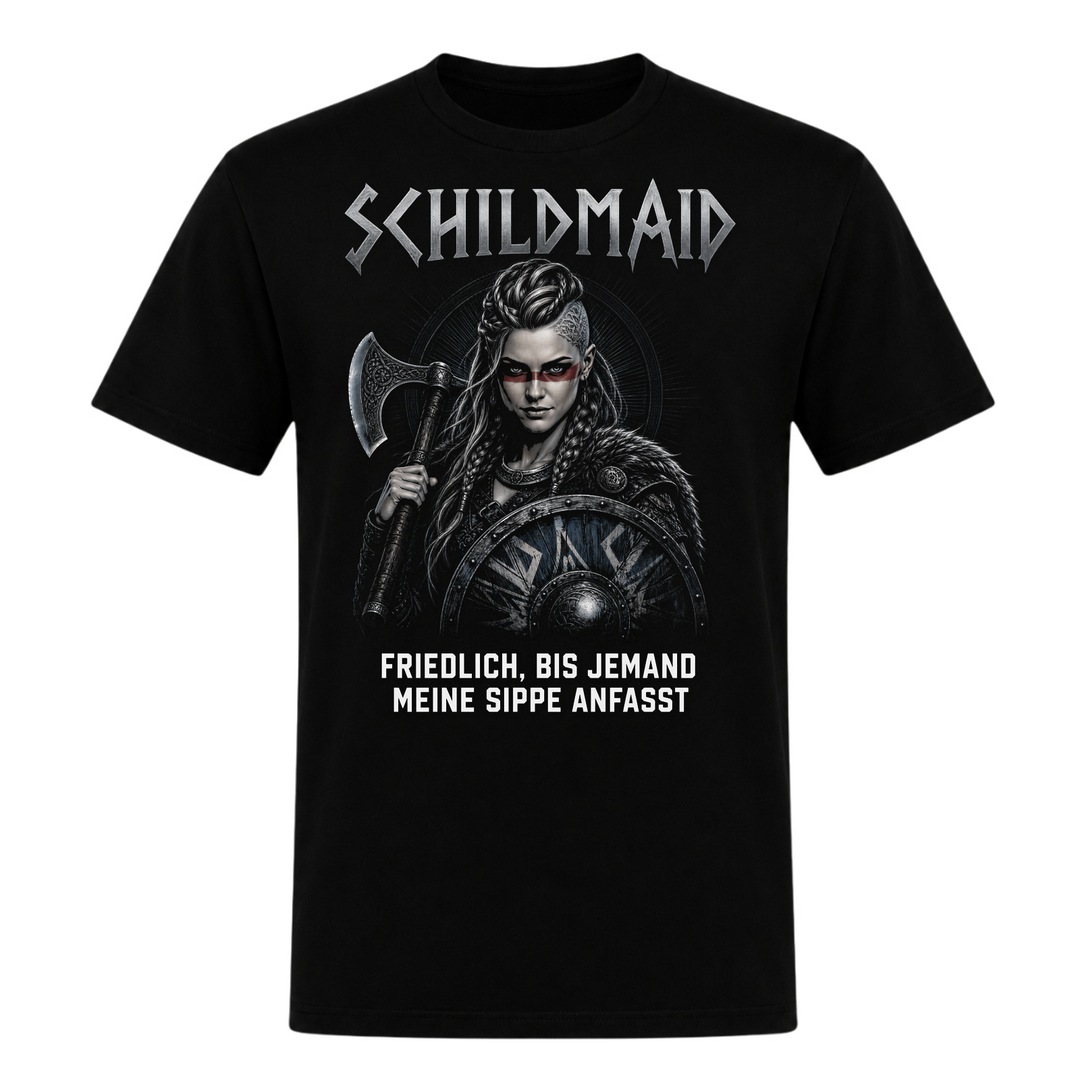 Schildmaid Sippe – Wikinger T-Shirt von Nordjarl