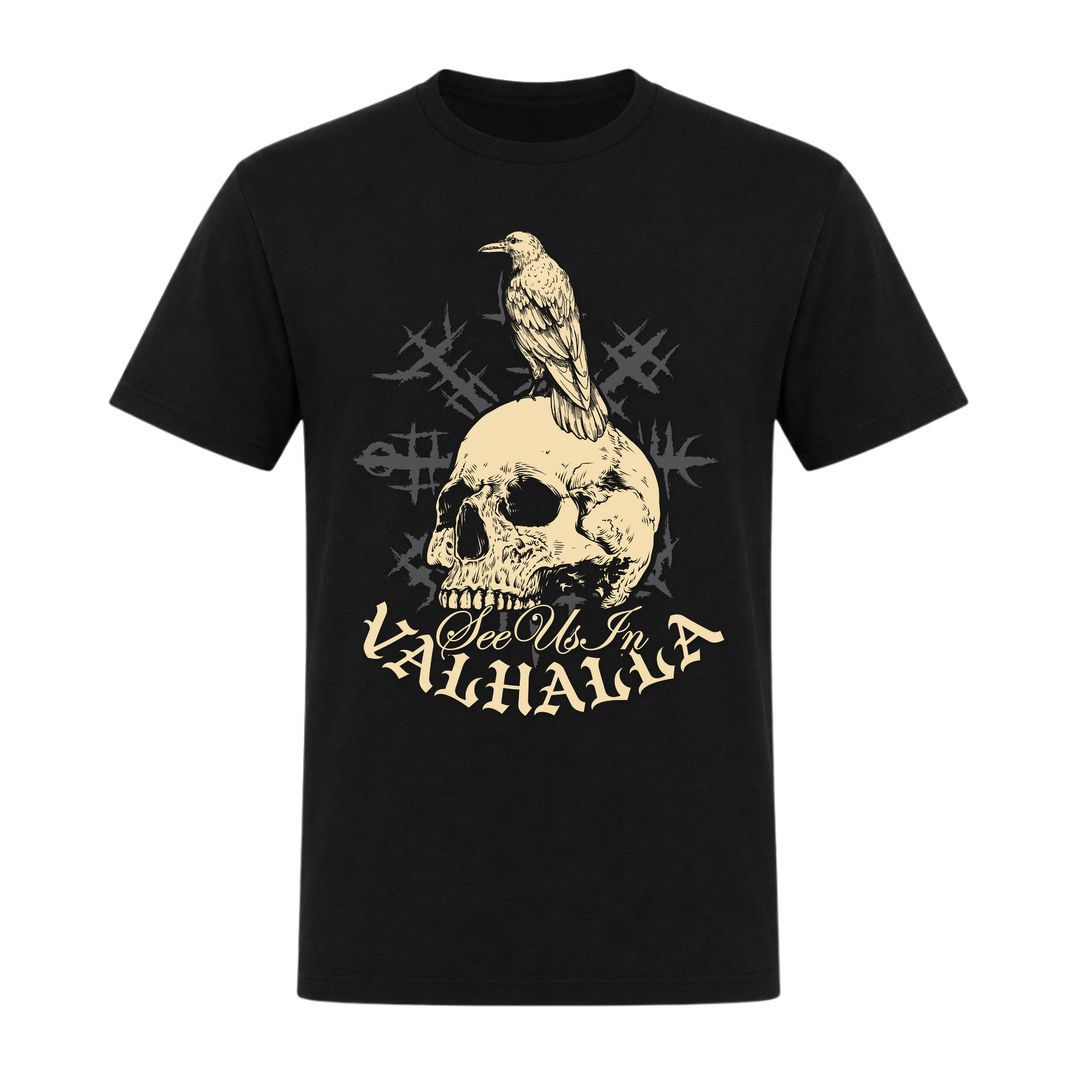 See us in Valhalla - Unisex T-Shirt - schwarz