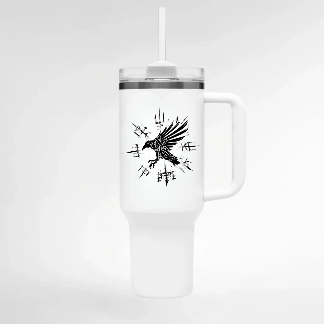 Rabe Vegvisir - Keramiktasse THERMO CUP - WEIß - Weiß