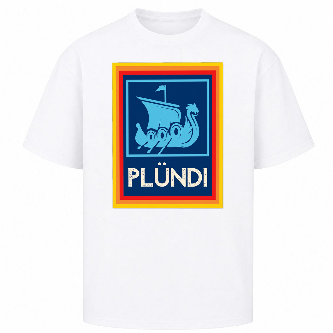Plündi - Oversized Shirt - Weiß