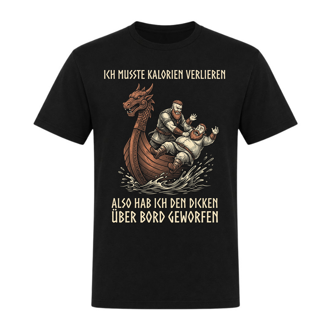 Kalorien Verlieren - Unisex T-Shirt - schwarz