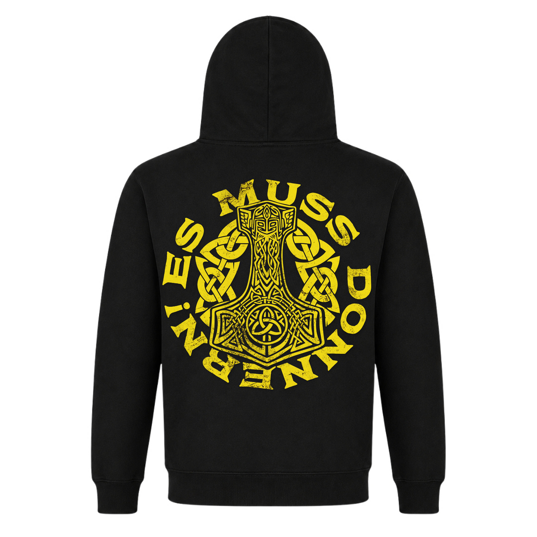 Es muss Donnern - Premium Hoodie Unisex - Black