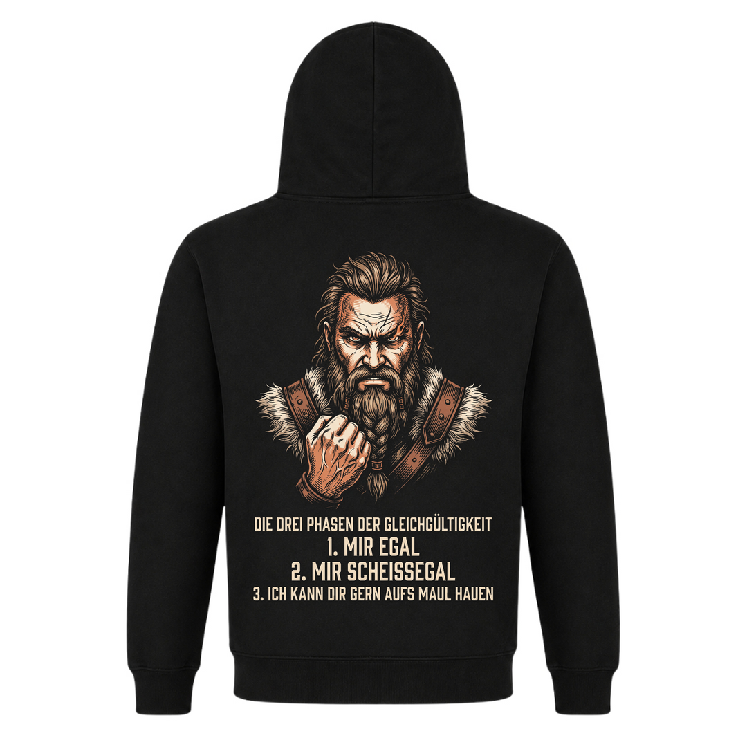 Die Drei Phasen - Premium Hoodie Unisex - Black - Rueckseite