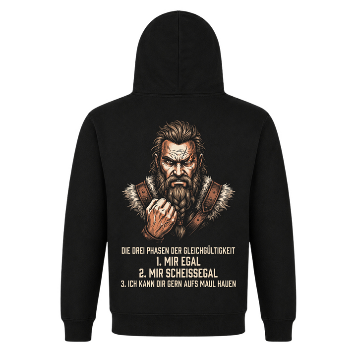 Die Drei Phasen - Premium Hoodie Unisex - Black - Rueckseite