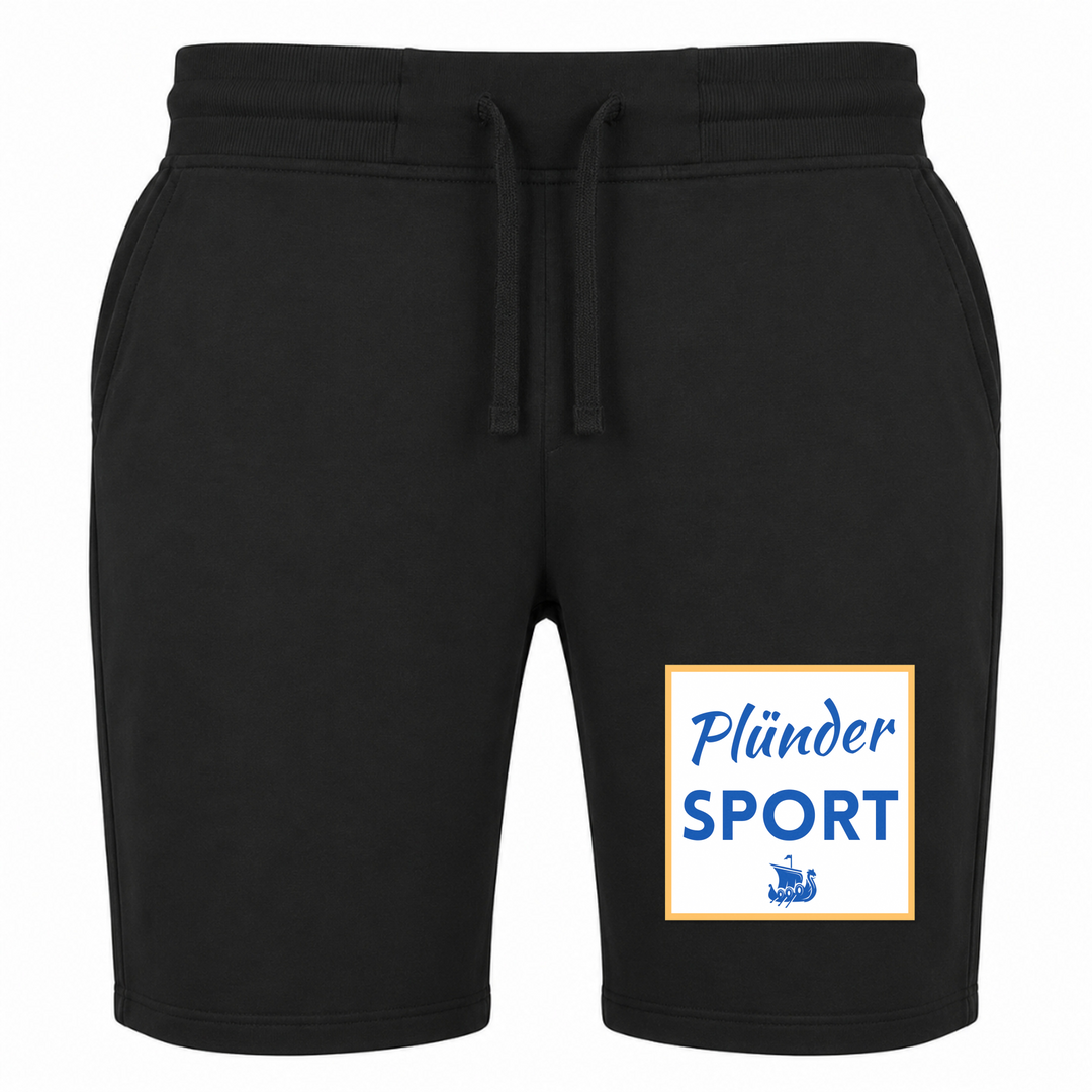 Plünder Sport - Terry Shorts - schwarz