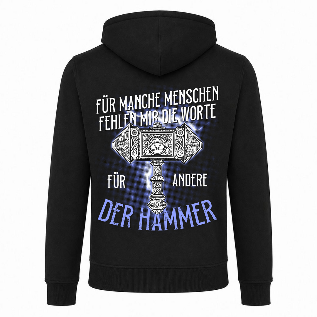 Der Hammer - Premium Hoodie Unisex Heavy Zip Hoody - schwarz