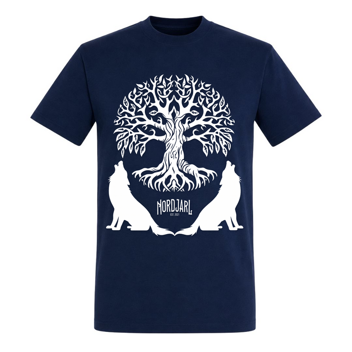 Wölfe Yggdrasil - Unisex T-Shirt - french navy