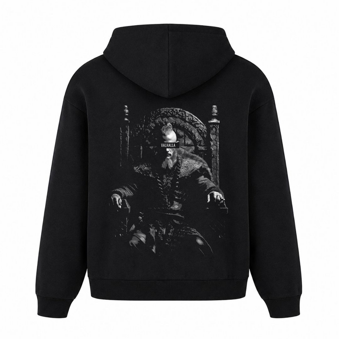 Valhalla - Premium Hoodie Unisex Oversized Hoodie - Schwarz