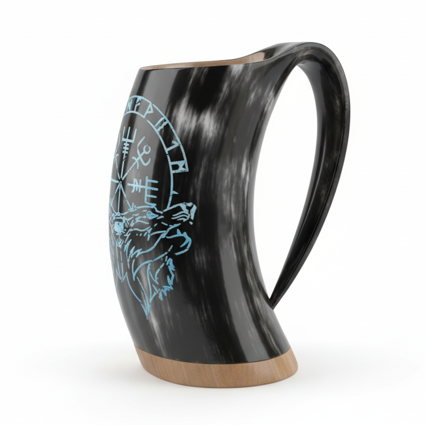Nordic Wolf - Wikinger Horn Trinkbecher