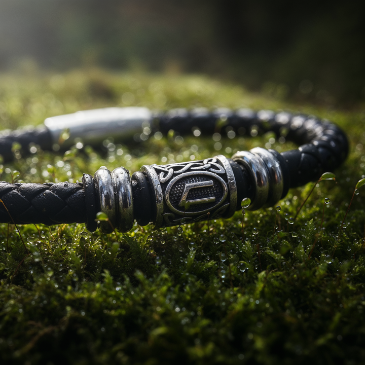 Uruz Lederarmband - Stärke und Gesundheit