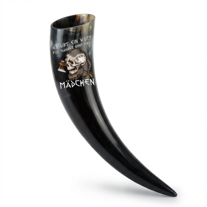 Es gibt ein Wort für Männer ohne Bart - Trinkhorn