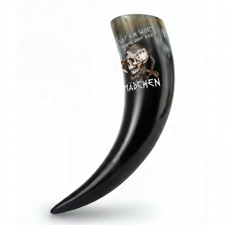 Es gibt ein Wort für Männer ohne Bart - Trinkhorn