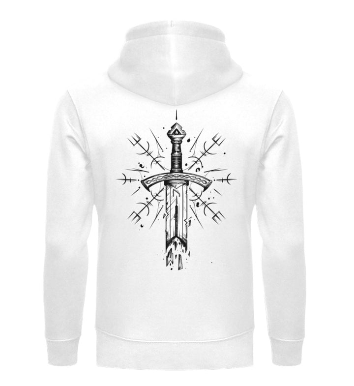 Épée Vegvisir - Sweat à capuche biologique unisexe