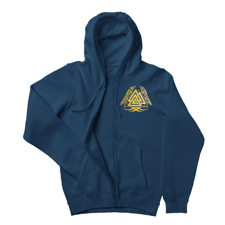 Valknut Gold  - Zip-Hoodie