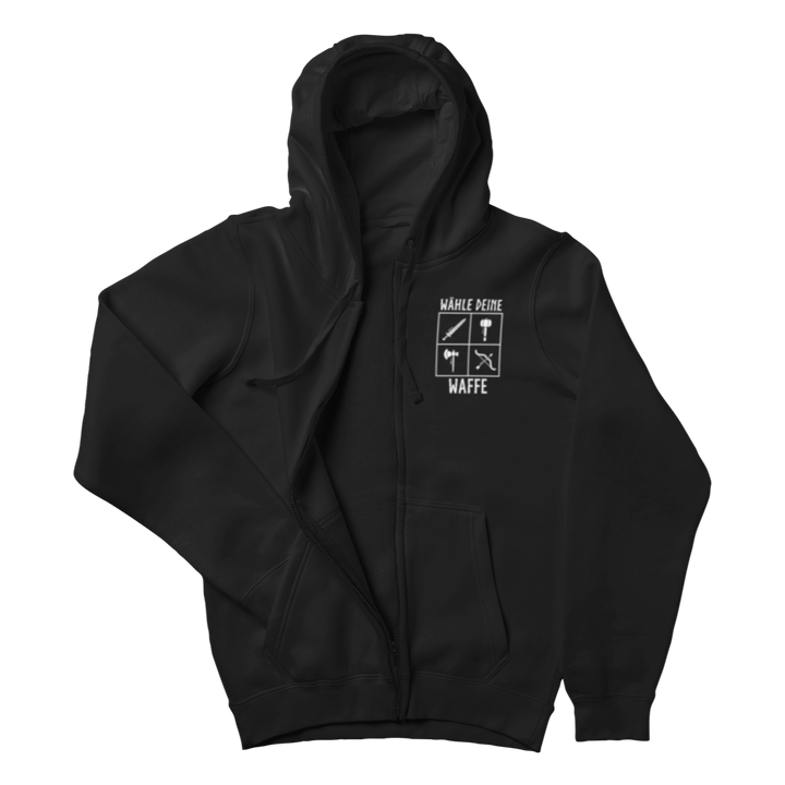 Wähle deine Waffe  - Zip-Hoodie