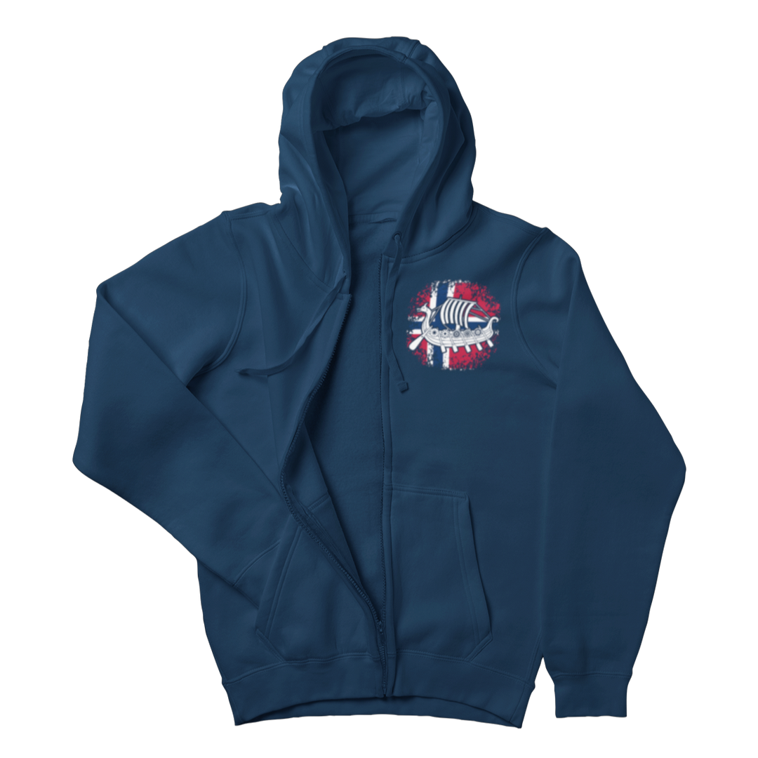 Wikinger Drache - Zip-Hoodie