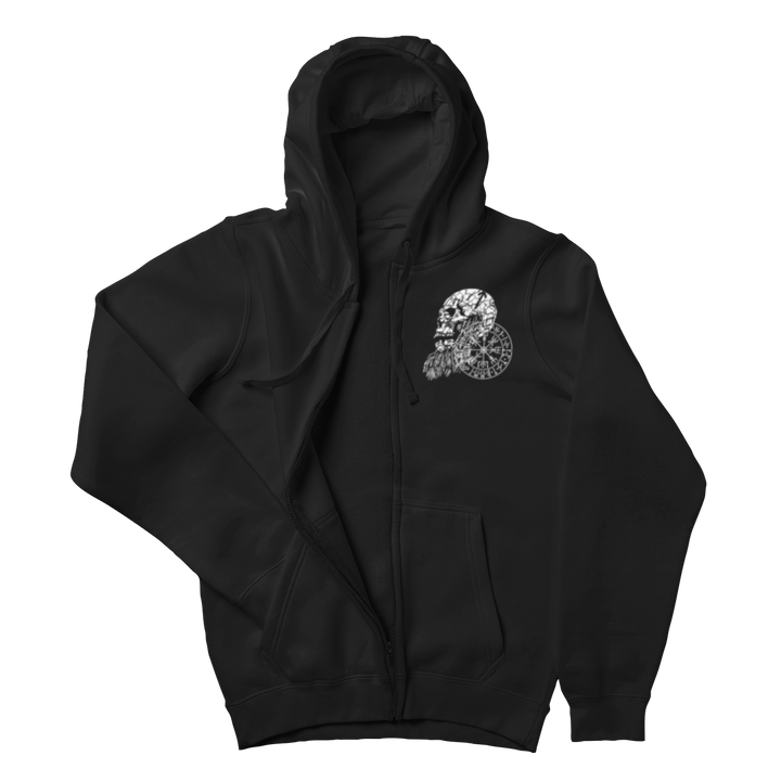 Wikinger Schädel  - Zip-Hoodie