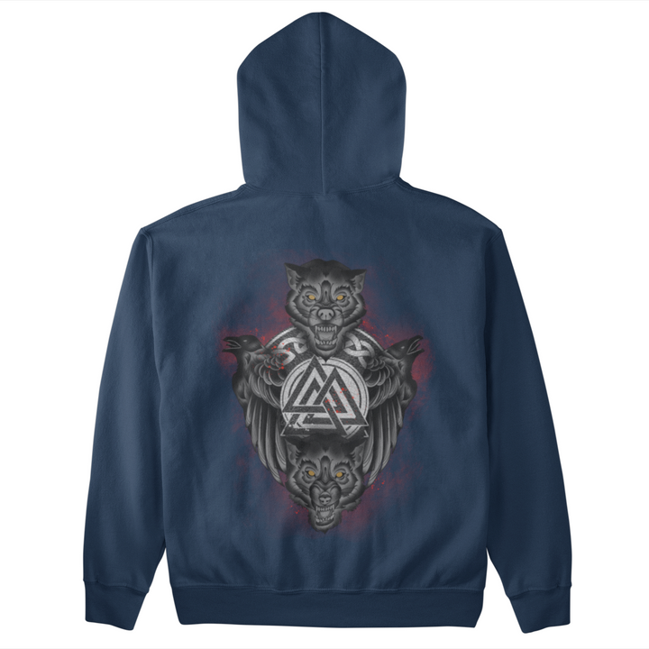 Raben Wölfe   - Unisex Kapuzenpullover Hoodie