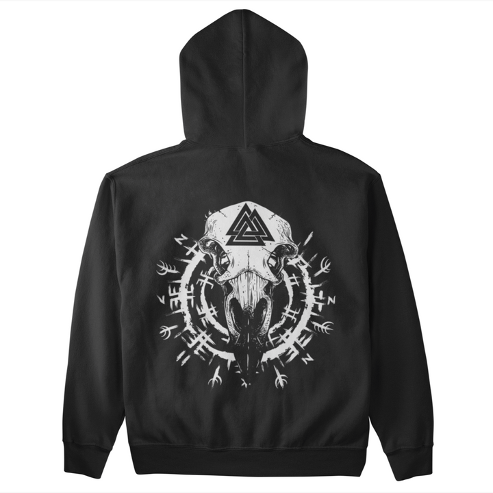 Raven Skull - Unisex Organic Hoodie