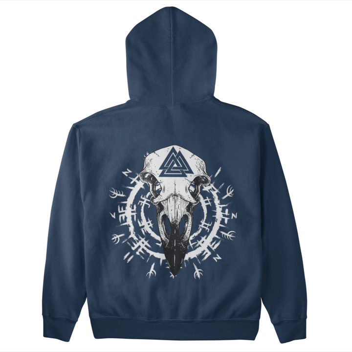 Rabe Schädel  - Unisex Organic Hoodie