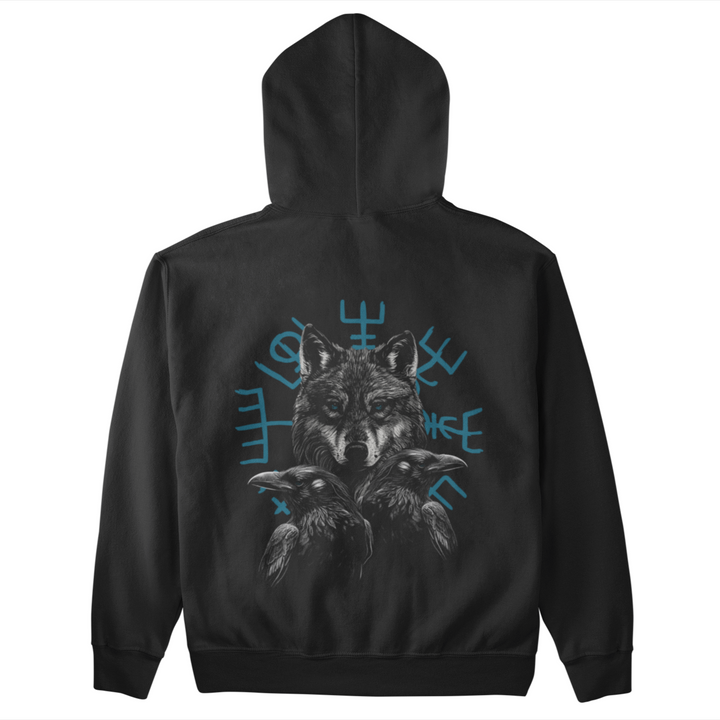 Fenrir Munin Hugin - Unisex Organic Hoodie