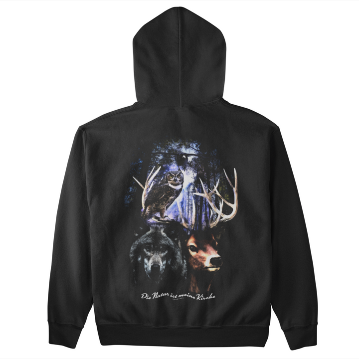 Die Natur ist meine Kirche  - Unisex Kapuzenpullover Hoodie