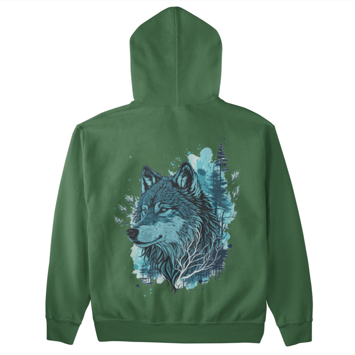 Blue Wolf - Unisex Organic Hoodie